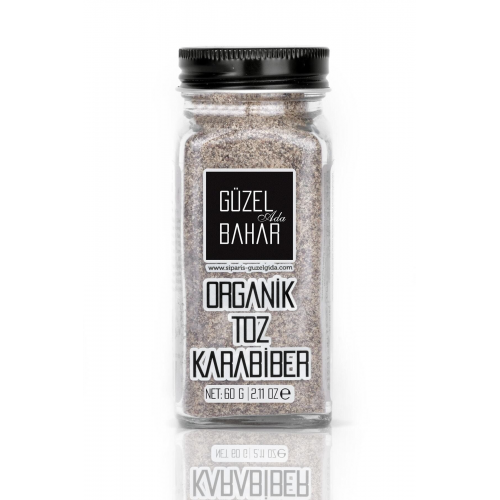 Organik Toz Karabiber 60 Gr