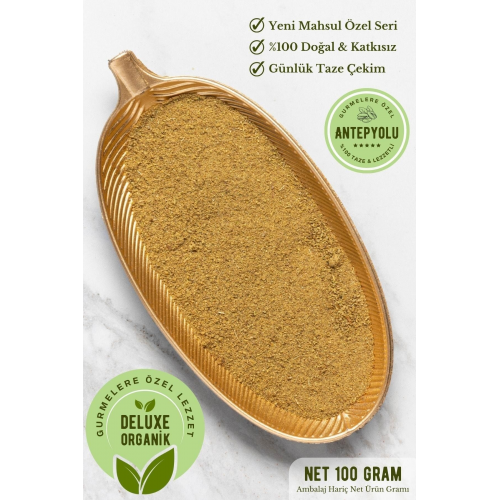 Deluxe Gurme Serisi Günlük Taze Çekim Öğütülmüş Organik & Lezzetli Toz Kimyon 100 Gr