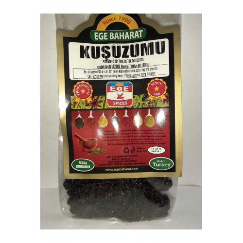 Kuş Üzümü 100 gr Net