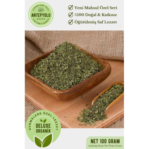 Deluxe Gurme Serisi Nizip Yeni Sezon Kuru Nane Öğütülmüş Organik & Lezzetli Nane Kurusu 100 Gr