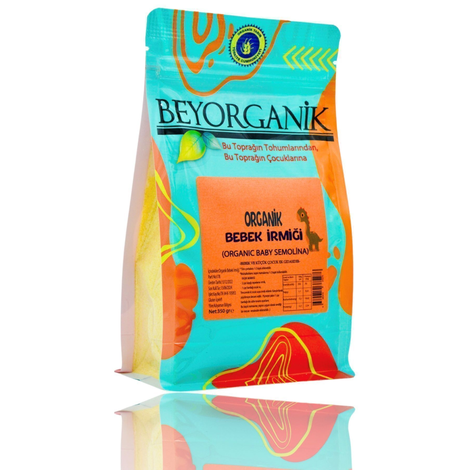 Organik Bebek Irmik 350gr