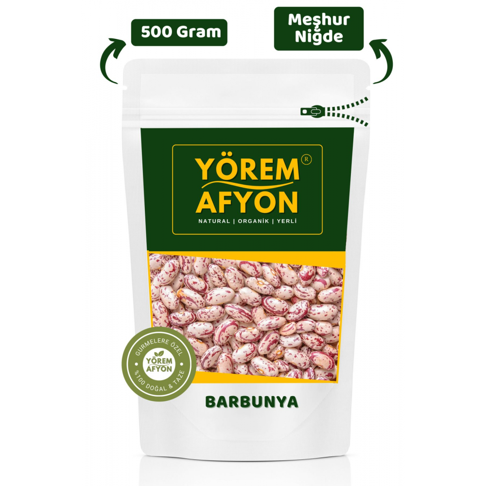 Yörem Afyon Meşhur Niğde Vegan Vitamin Deposu Barbunya | 500Gr.