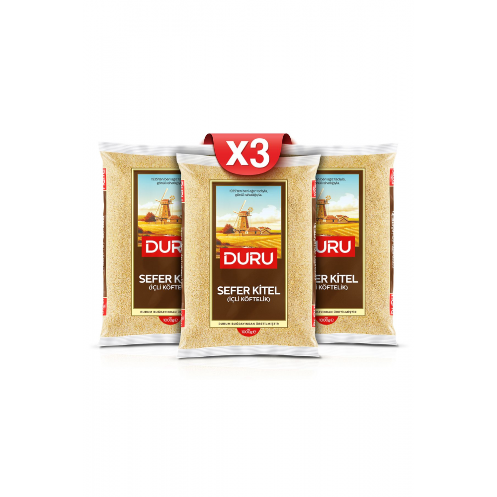 3'lü Sefer Kitel bulgur (İçli Köftelik) 1 Kg