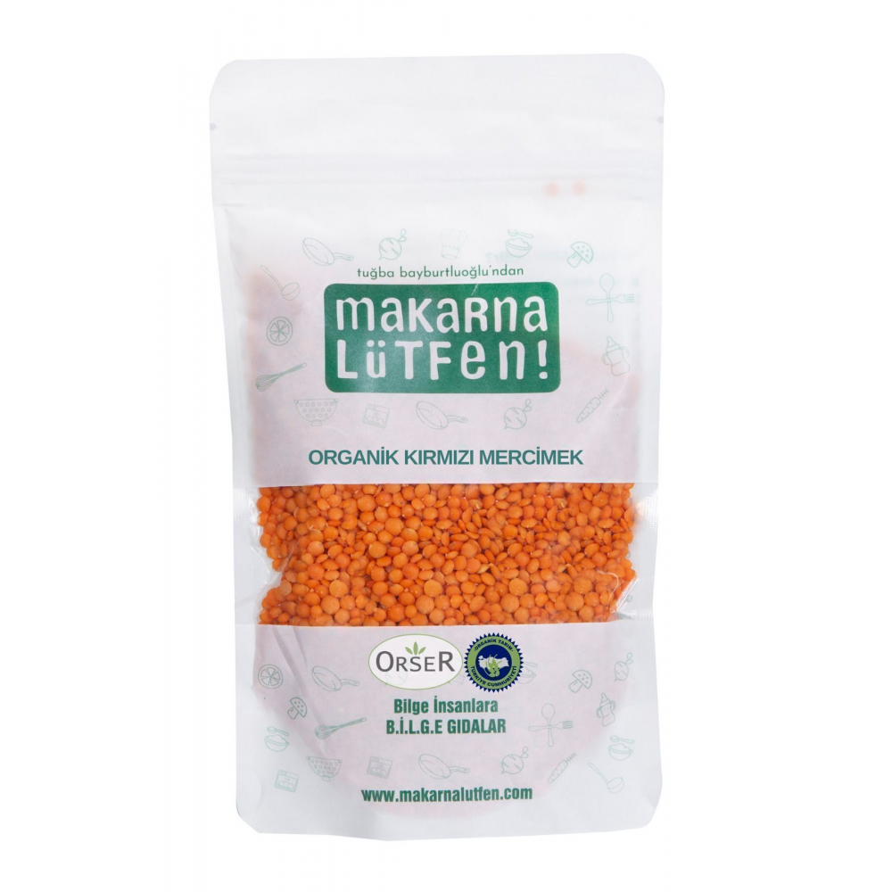 Organik Kırmızı Mercimek (250 G)