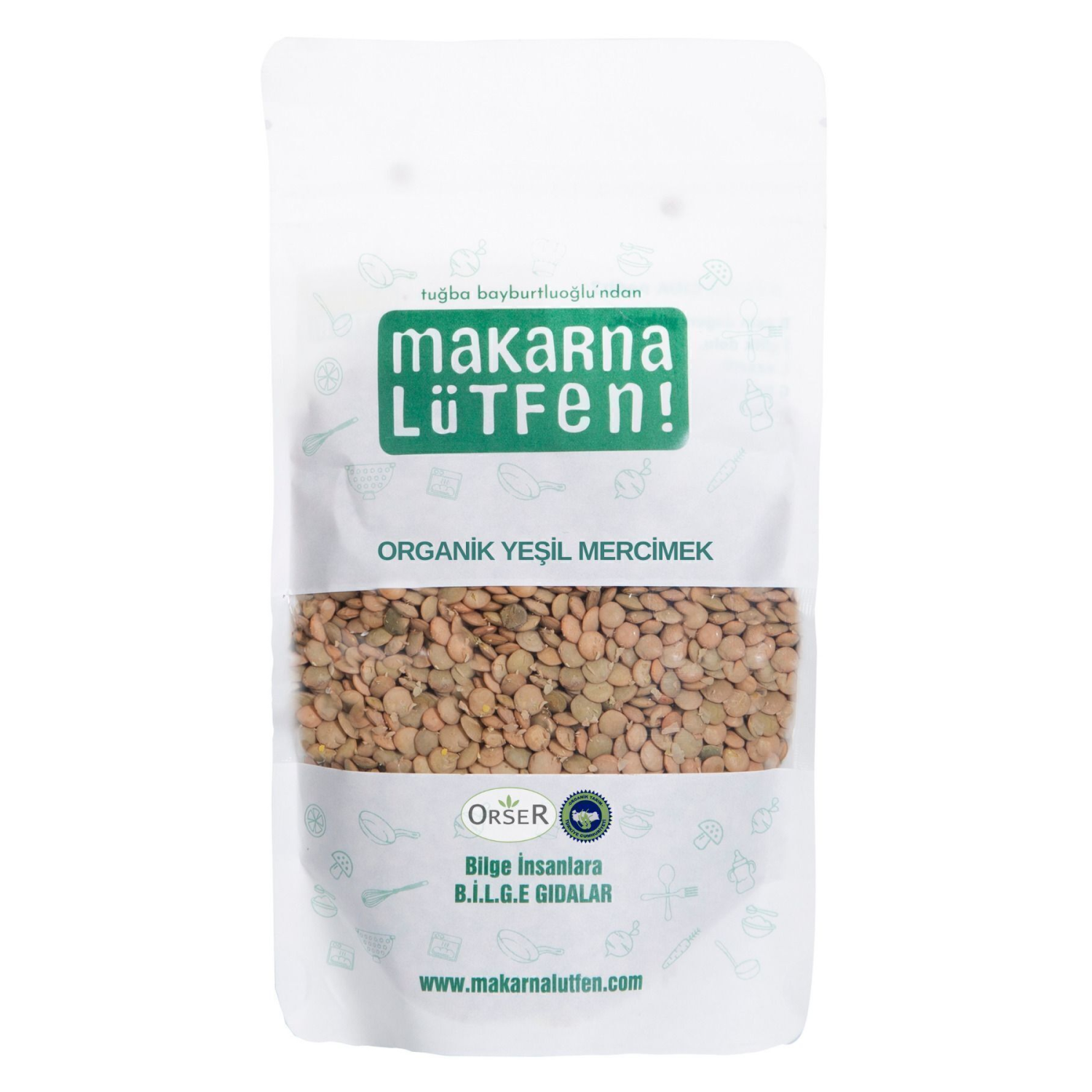 Organik Yeşil Mercimek (250 G)