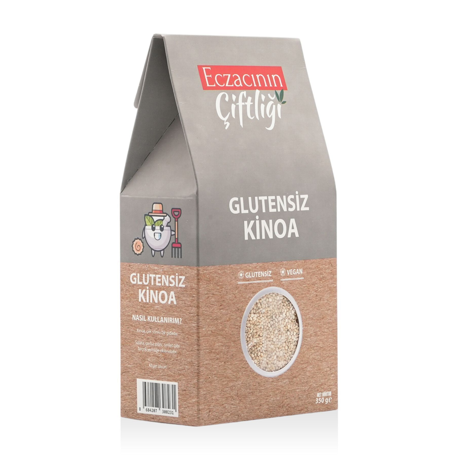Glutensiz Vegan Kinoa 350 gr - Quinoa / Yüksek Protein Tuzsuz