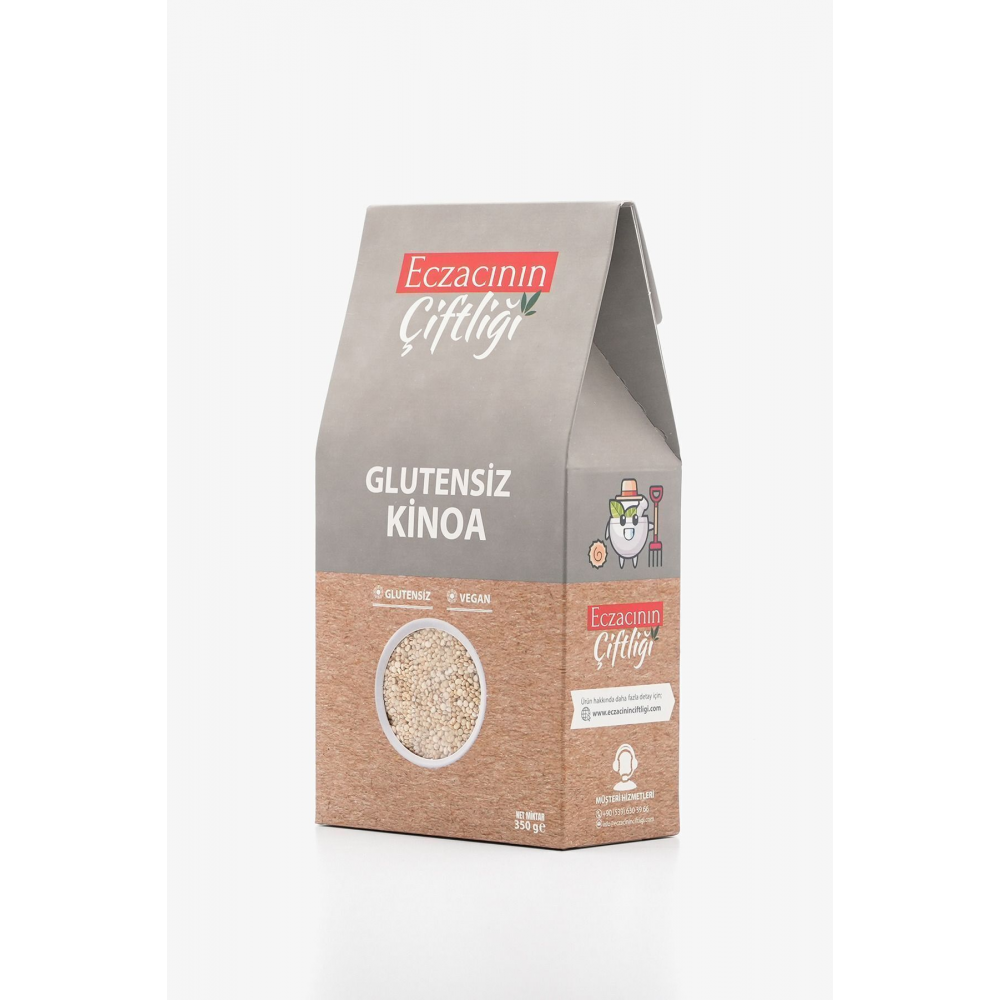 Glutensiz Vegan Kinoa 350 gr - Quinoa / Yüksek Protein Tuzsuz