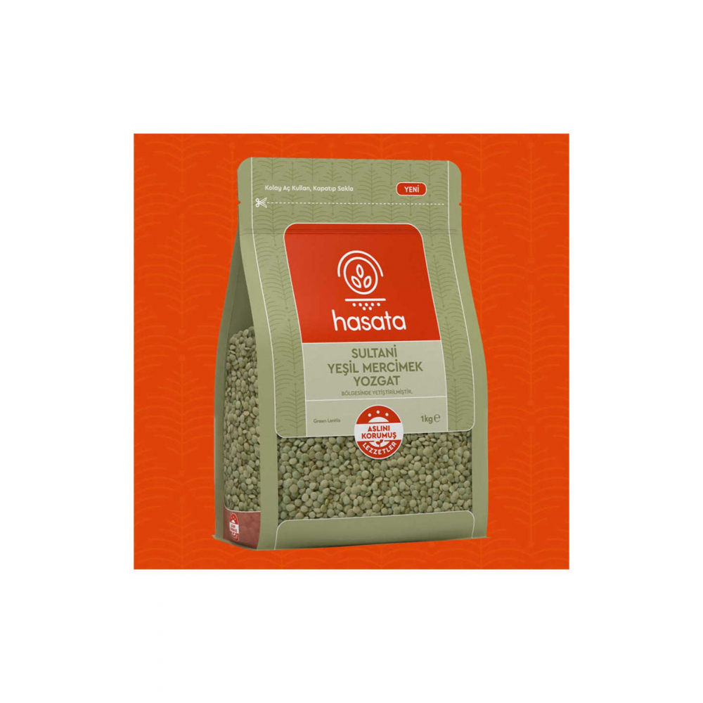 Yozgat Sultani Yeşil Mercimek 1 Kg