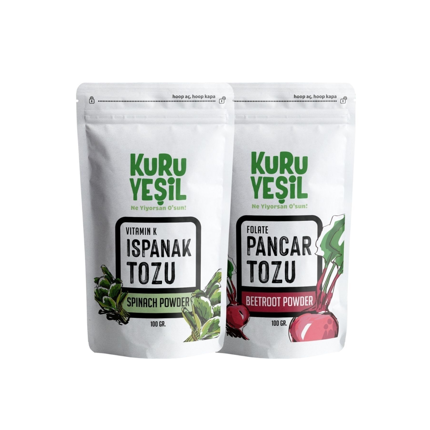 Ispanak Tozu 100 gr - Pancar Tozu 100 gr - Sebze Tozu, Yerli Ürün, Doğal Renklendirici,