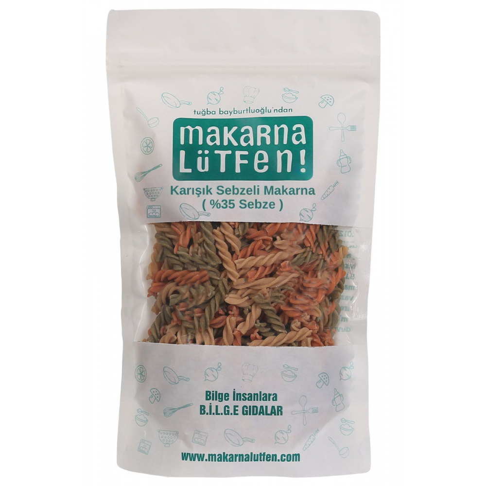 Karışık Sebzeli Makarna (%35 Sebze-200 g)