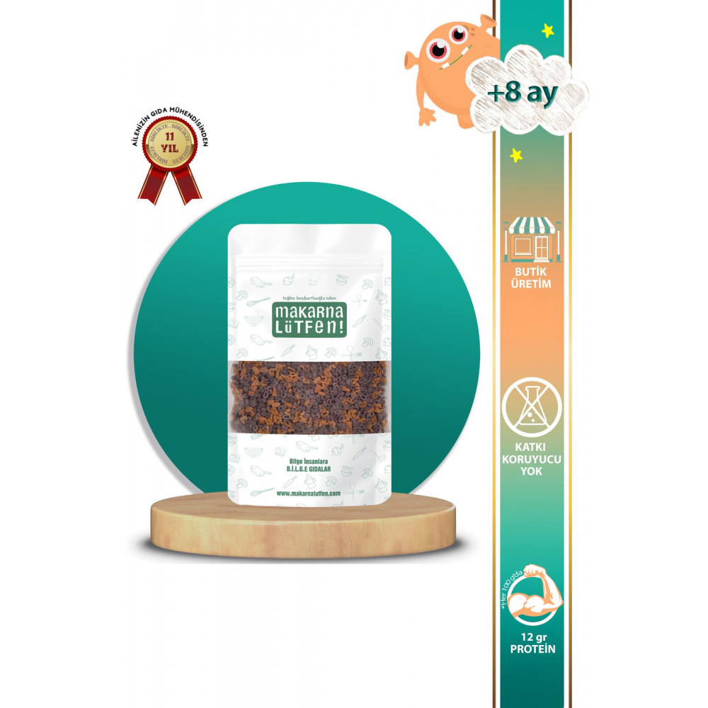 Karışık Sebzeli Harf Rakam Şehriye (%35 Sebze-250 G)