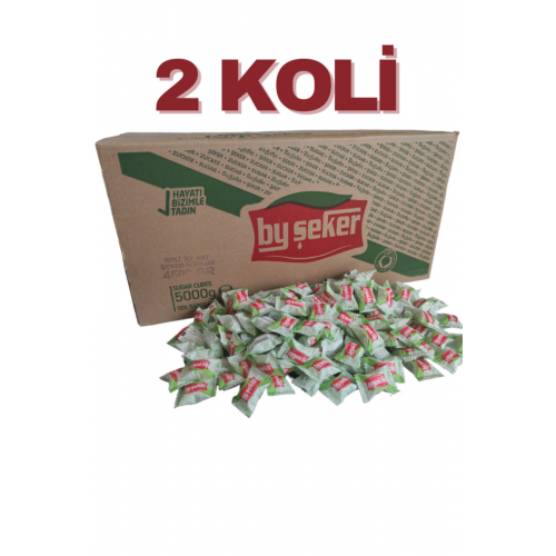2 Koli Tek Sargılı Küp Şeker 5kg X 2 (10kg)