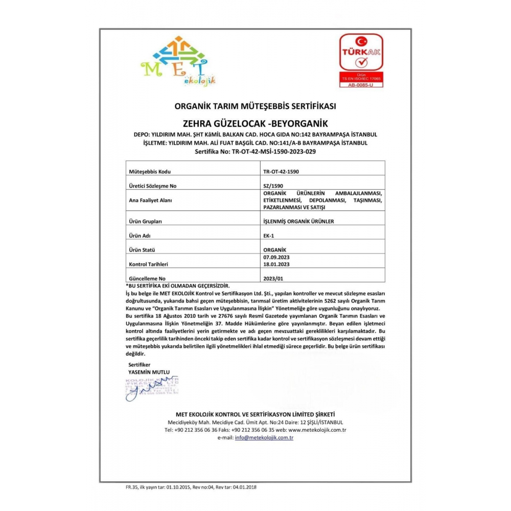 Beyorganik Organik Elma Suyu Konsantresi 685 gr (TATLANDIRICI)