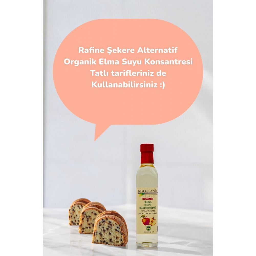 Beyorganik Organik Elma Suyu Konsantresi 685 gr (TATLANDIRICI)