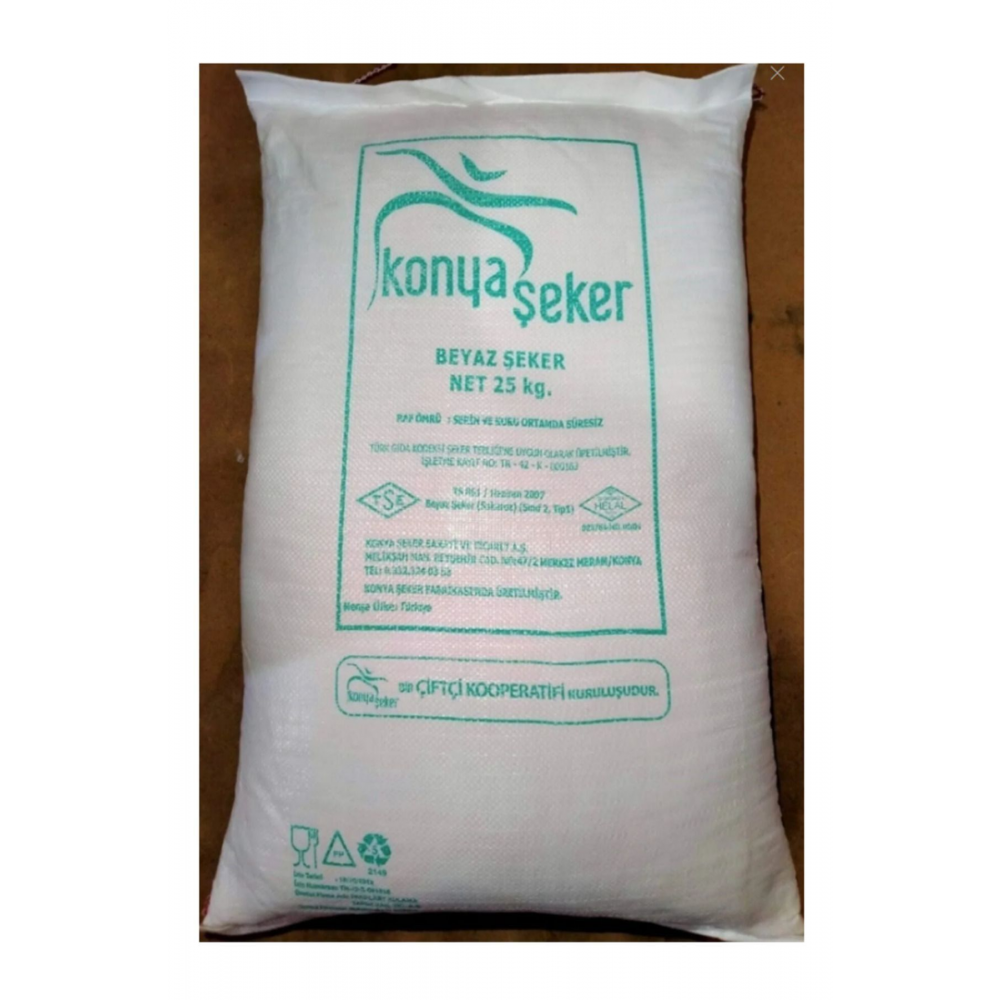 TORKU KONYA BEYAZ TOZ ŞEKER 25 KG