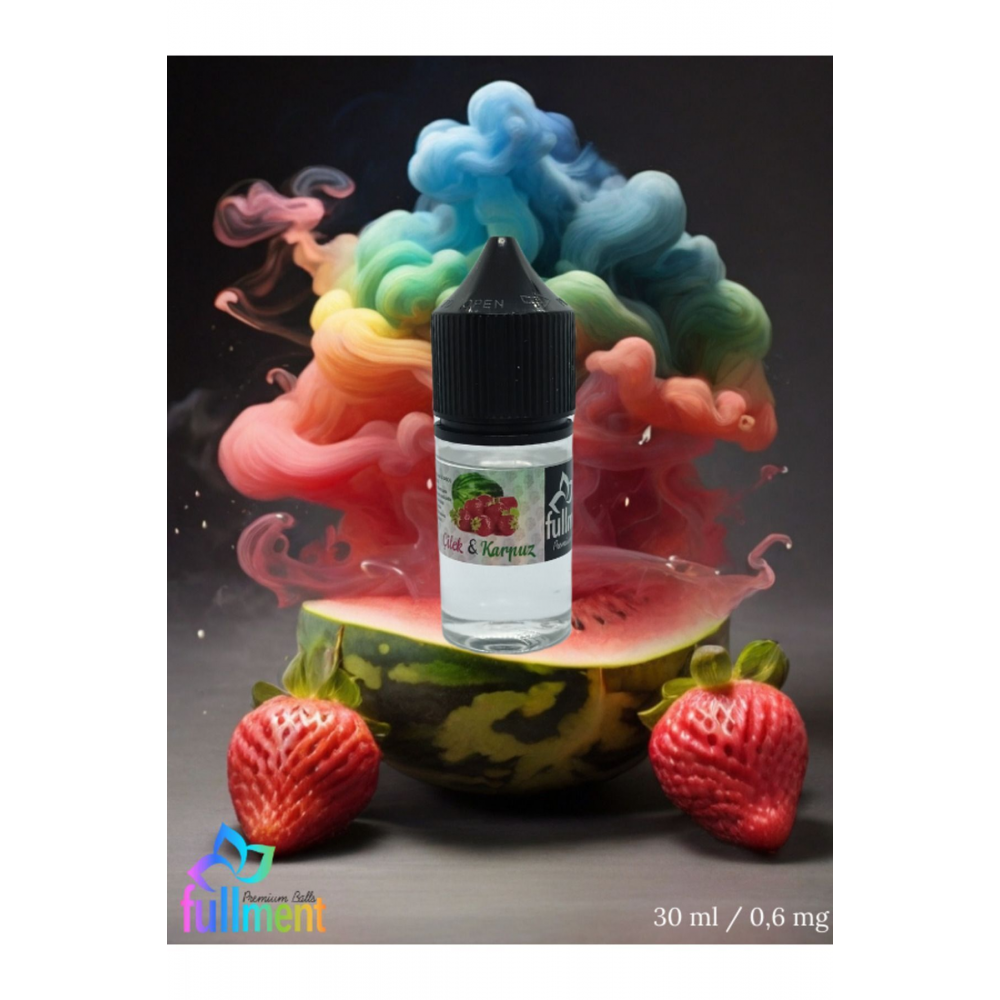 Buzlu Çilek&karpuz Gıda Aromalı Hazır Gıda Likit Aroma Şurup 30 ml