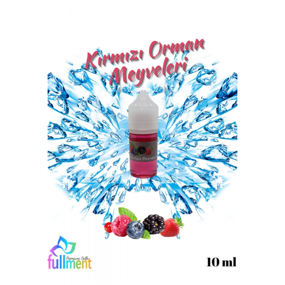 Buzlu Kırmızı Orman Meyveleri Aromalı Hazır Likit Aroma Şurup 10 ml