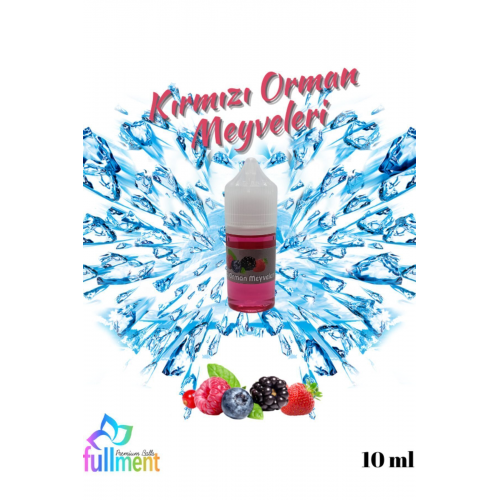 Buzlu Kırmızı Orman Meyveleri Aromalı Hazır Likit Aroma Şurup 10 ml