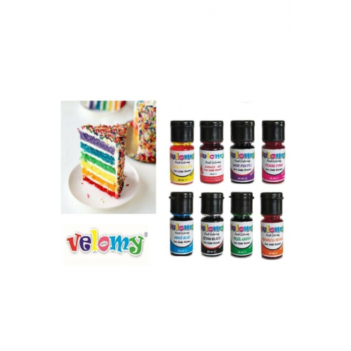 Sıvı Gıda Boyası 10 gr 8 Adet Likit Gıda Boyaları