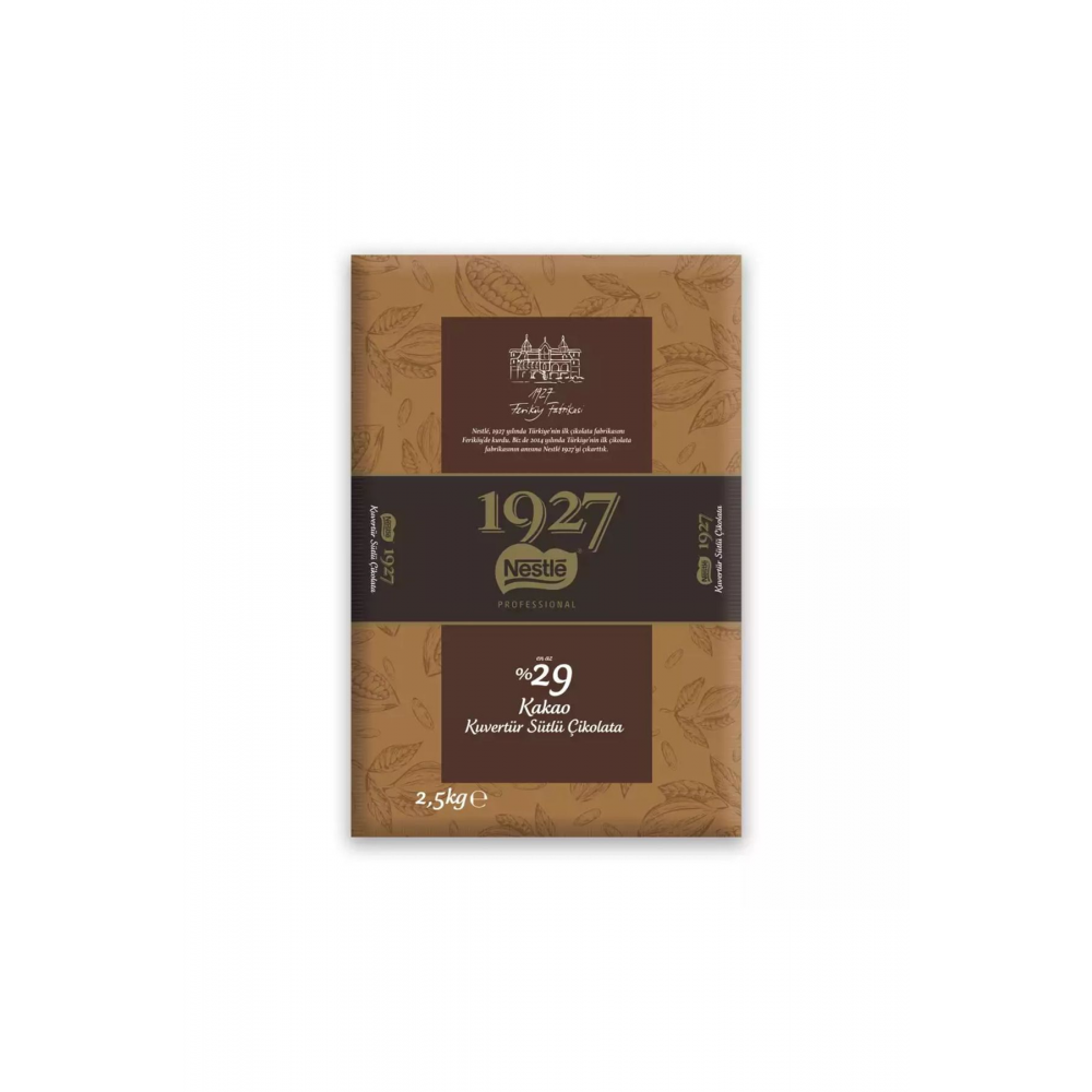 Nestlé 1927 Kuvertür Sütlü Çikolata 2.5kg