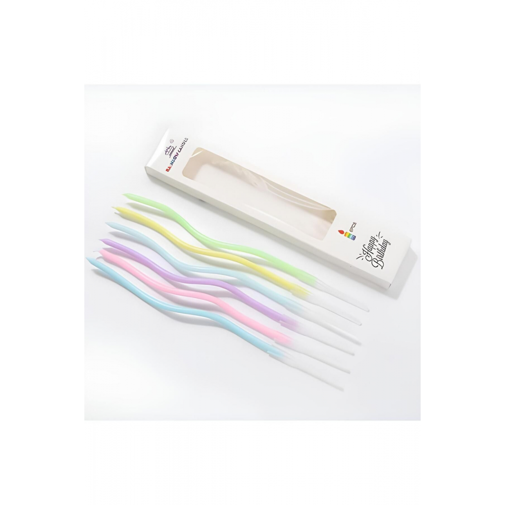 Makaron Renkli Spiral Pasta Mumu 6'lı