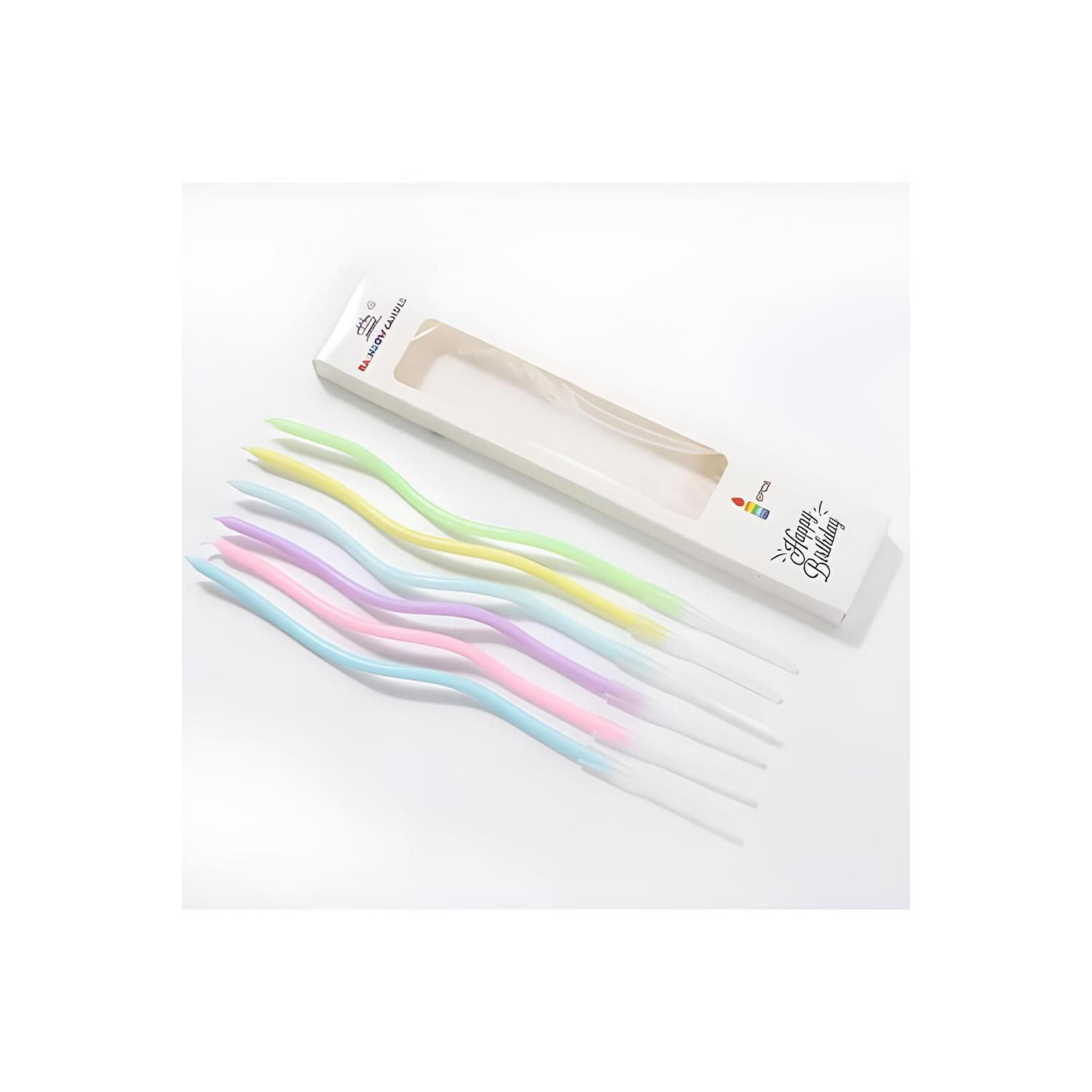 Makaron Renkli Spiral Pasta Mumu 6'lı