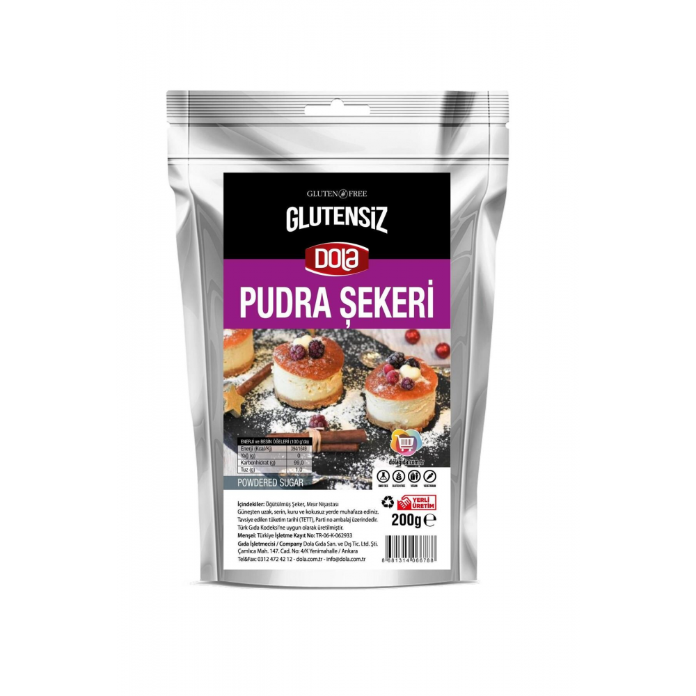 Glutensiz Pudra Şekeri 200 gr