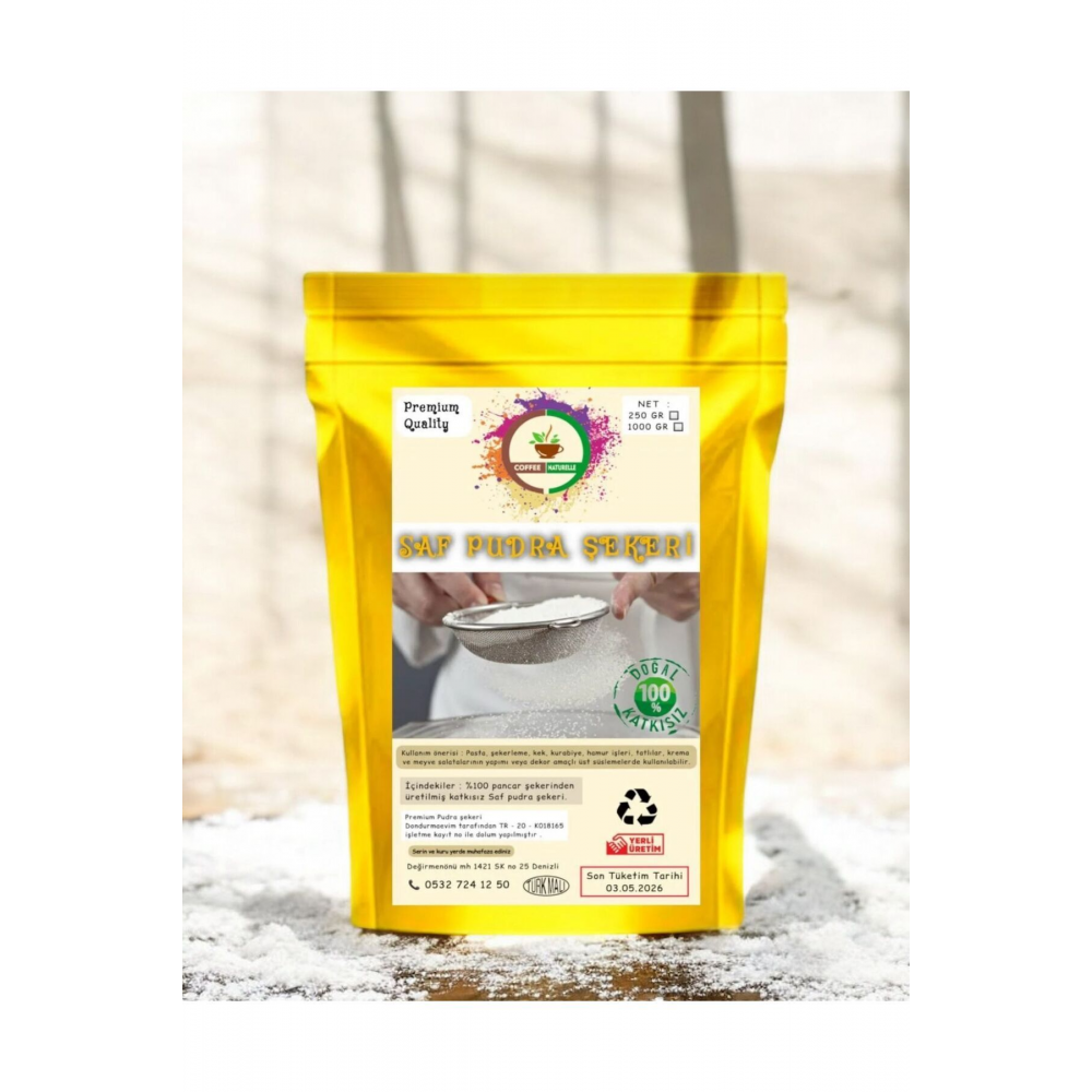 Pudra Şekeri Saf Katkısız - 1000 Gr - 1 Kg
