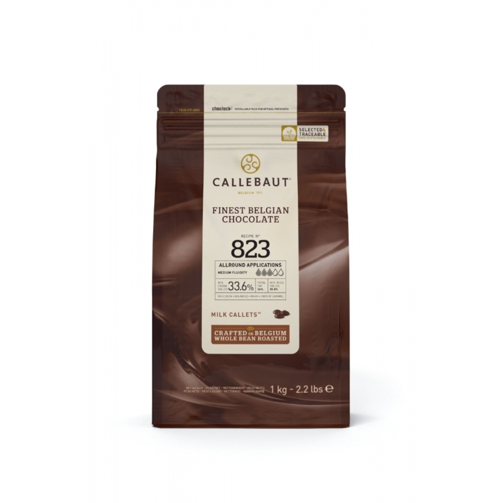 823 Sütlü Kuvertür Drop Çikolata 1 Kg