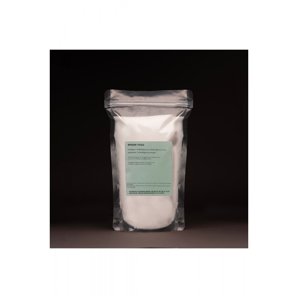 Epsom Tuzu (1000 GR) , Ingiliz Tuzu, Magnezyum Sülfat, Katkısız, Doğal 1 Kg
