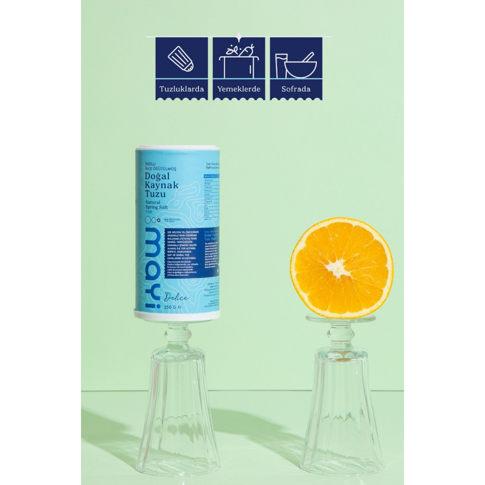 Mayi Delice Öğütülmüş Sofra Tuzu (İyot İlaveli) 250 gr
