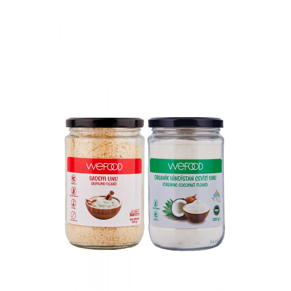 Glutensiz Badem Unu 250 gr + Organik Hindistan Cevizi Unu 320 gr