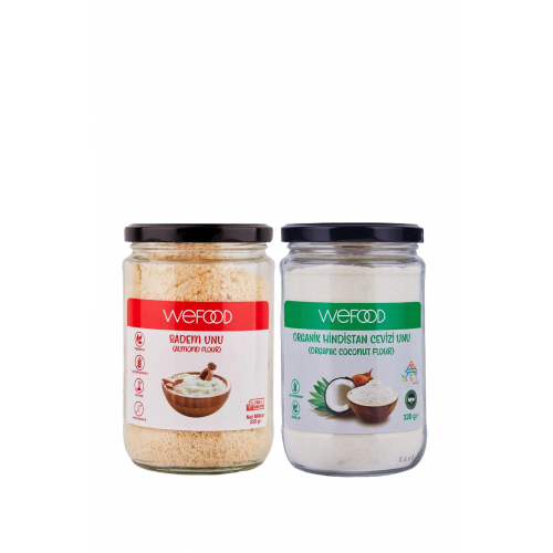 Glutensiz Badem Unu 250 gr + Organik Hindistan Cevizi Unu 320 gr