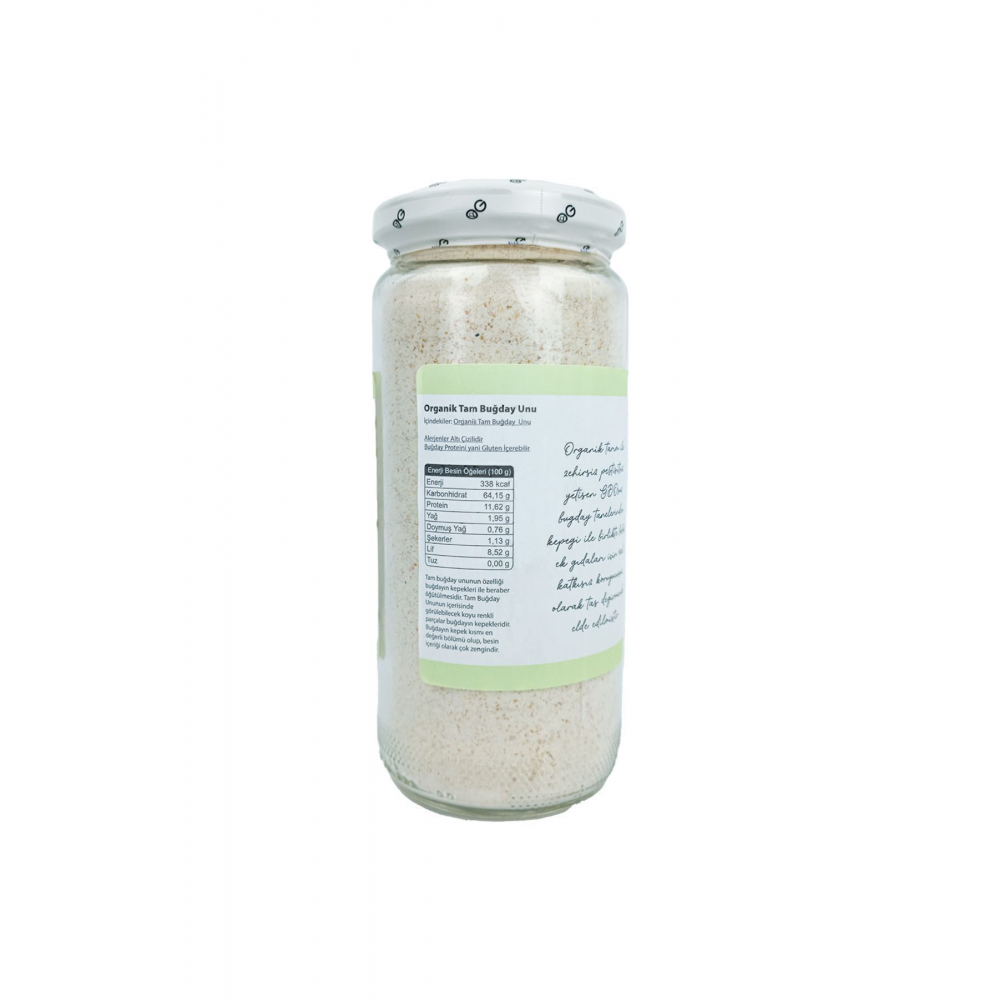 Organik Tam Buğday Unu +8 Ay 250 gr