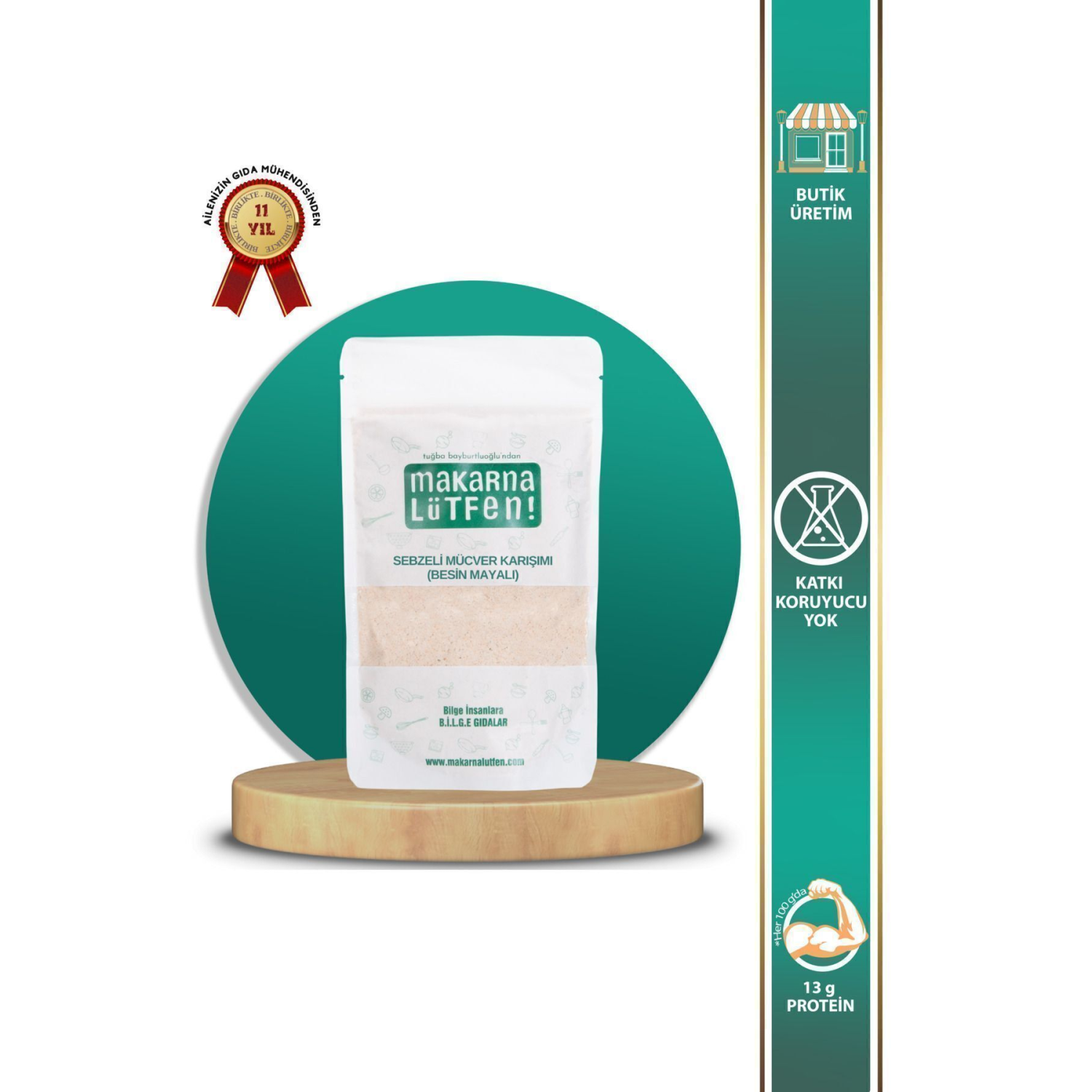 Sebzeli Mücver Karışımı Besin Mayalı 236 Gram