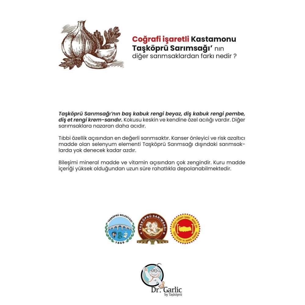 Taşköprü Sarımsağı/kastamonu -tescilli-coğrafi Işaretli-orijinal Küçük Boy -1 Kg. Fiyat