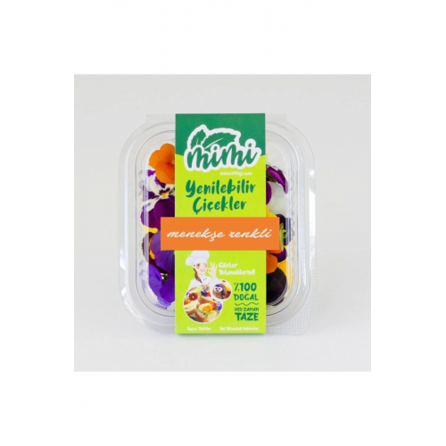 Yenilebilir Çiçekler- Karışık Renkli Menekşe (25'Lİ PAKET)