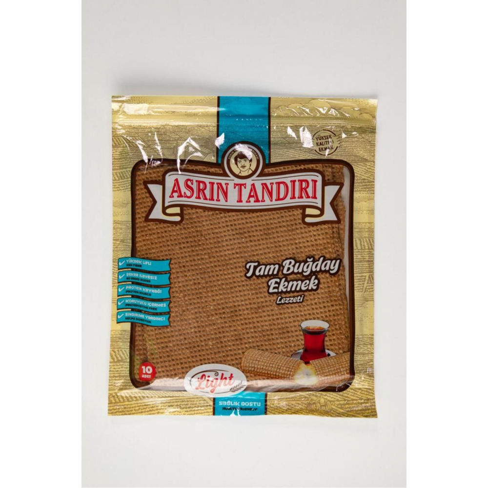 4'lü Ekşi Mayalı Tam Buğday Lavaş Tandır Ekmeği (Diyabetik Ekmek) (1Paket 350 Gr)