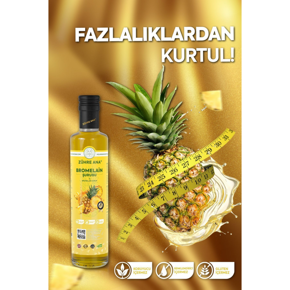Bromelain Ananas İçeren Detox Şurubu