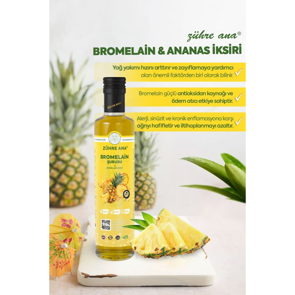 Bromelain Ananas İçeren Detox Şurubu
