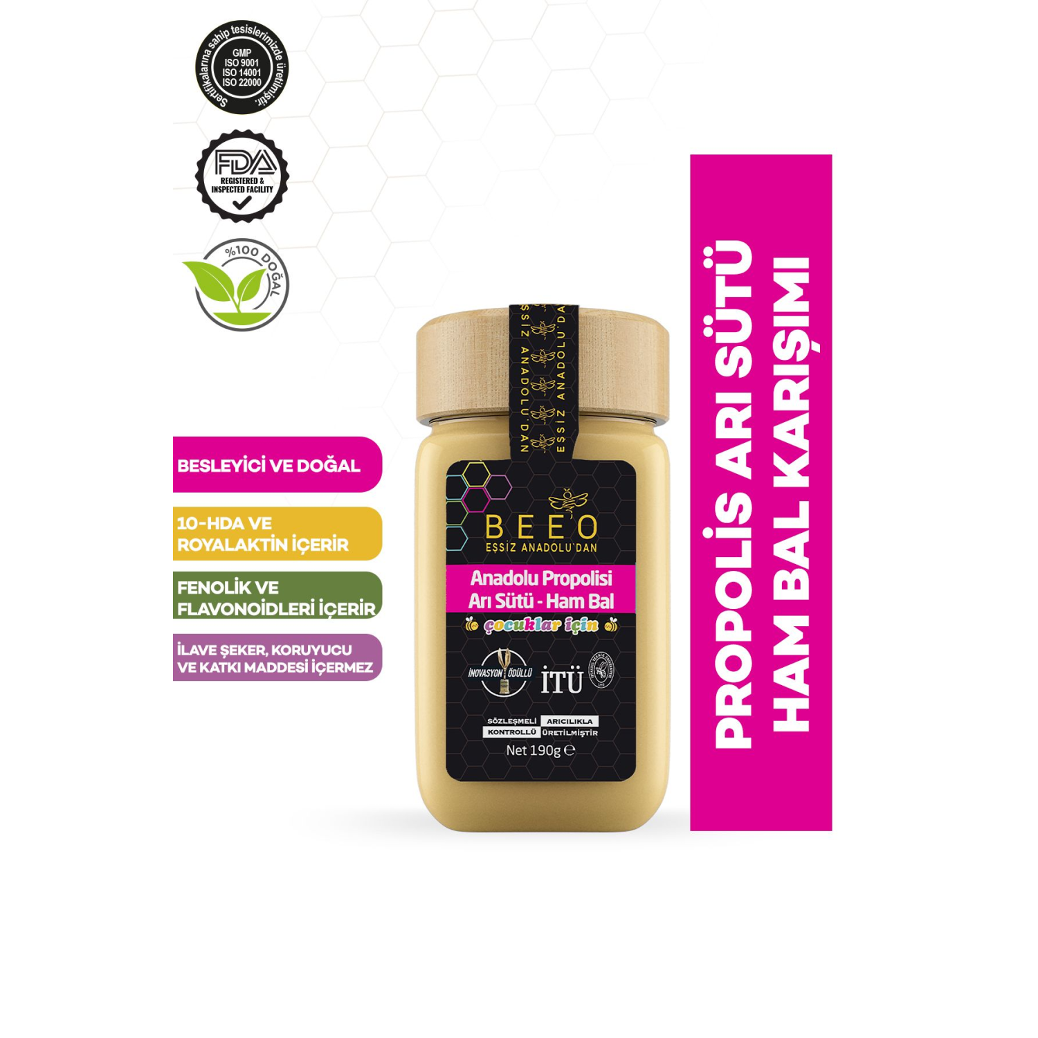 Çocuk Için Propolis Arı Sütü Ham Bal