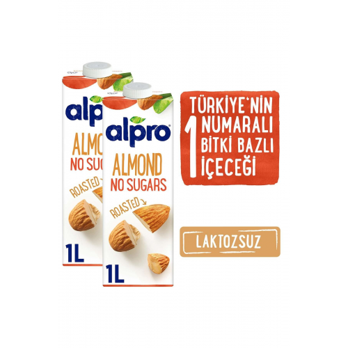 Şekersiz Badem Sütü 2x1 Lt Avantajlı Paket