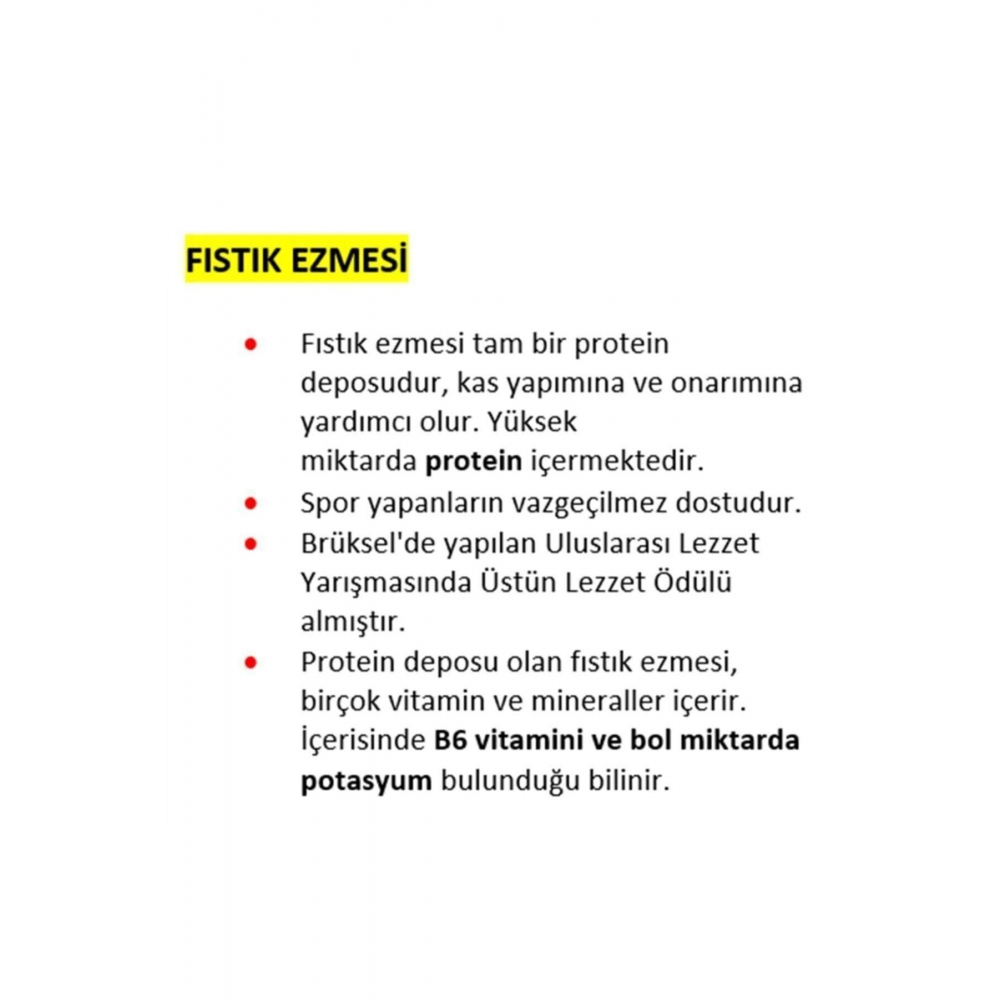 Fıstık Ezmesi Sürülebilir Parçacıklı 300 gr (ŞEKERSİZ)