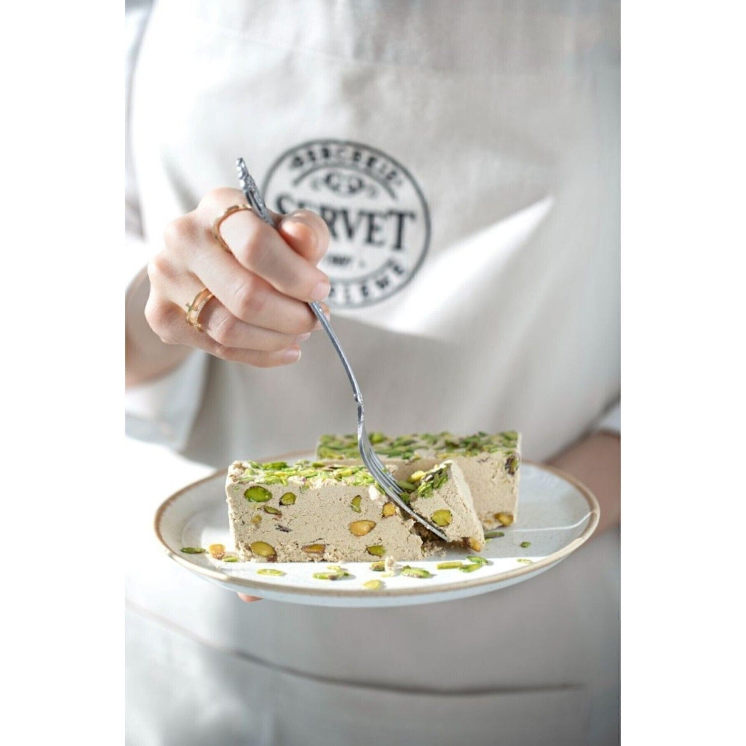 Rafine Şeker Ilavesiz - Antep Fıstıklı Taze Tahin Helvası 400 gr