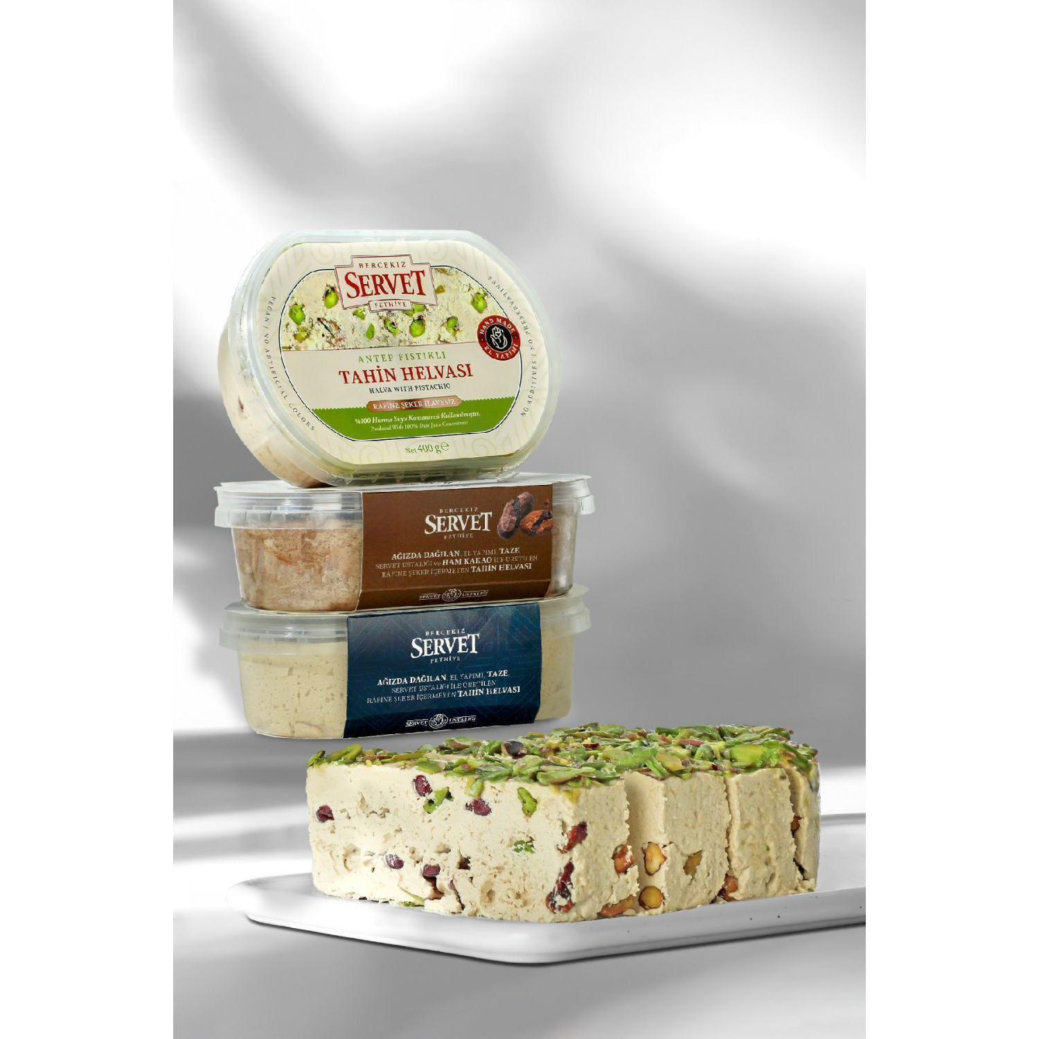 Rafine Şeker İlavesiz Taze Tahin Helvası 3'lü Paket