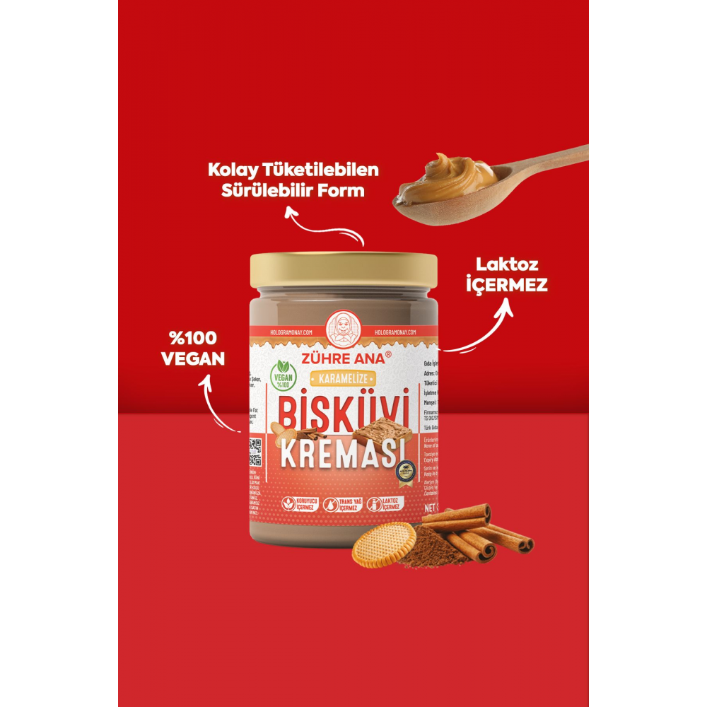 Karamelize Bisküvi Kreması Smooth 350 Gr