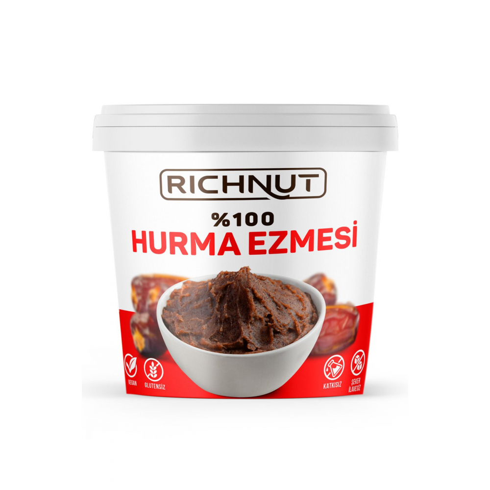 Katkısız Doğal Hurma Ezmesi - %100 Hurma Püresi 1 Kg