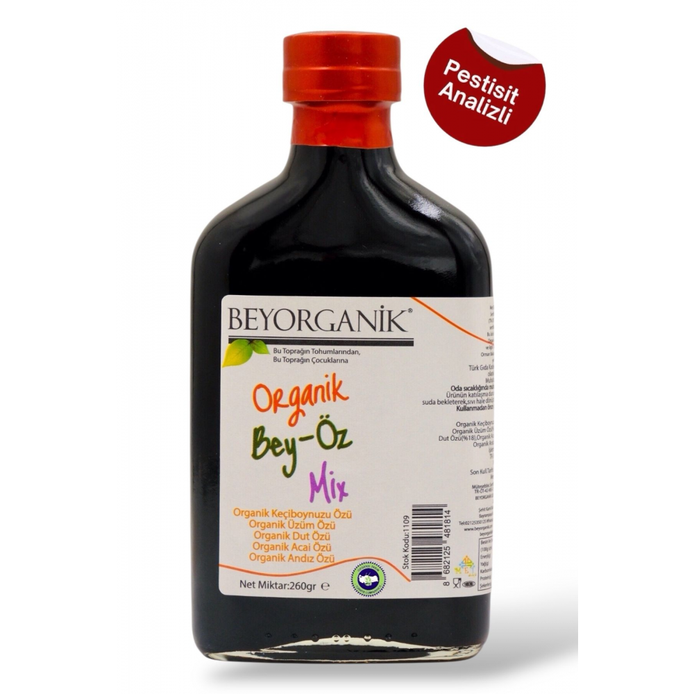 Organik Bey Öz Mix 260gr (PESTİSİT VE AĞIR METAL ANALİZLİ)