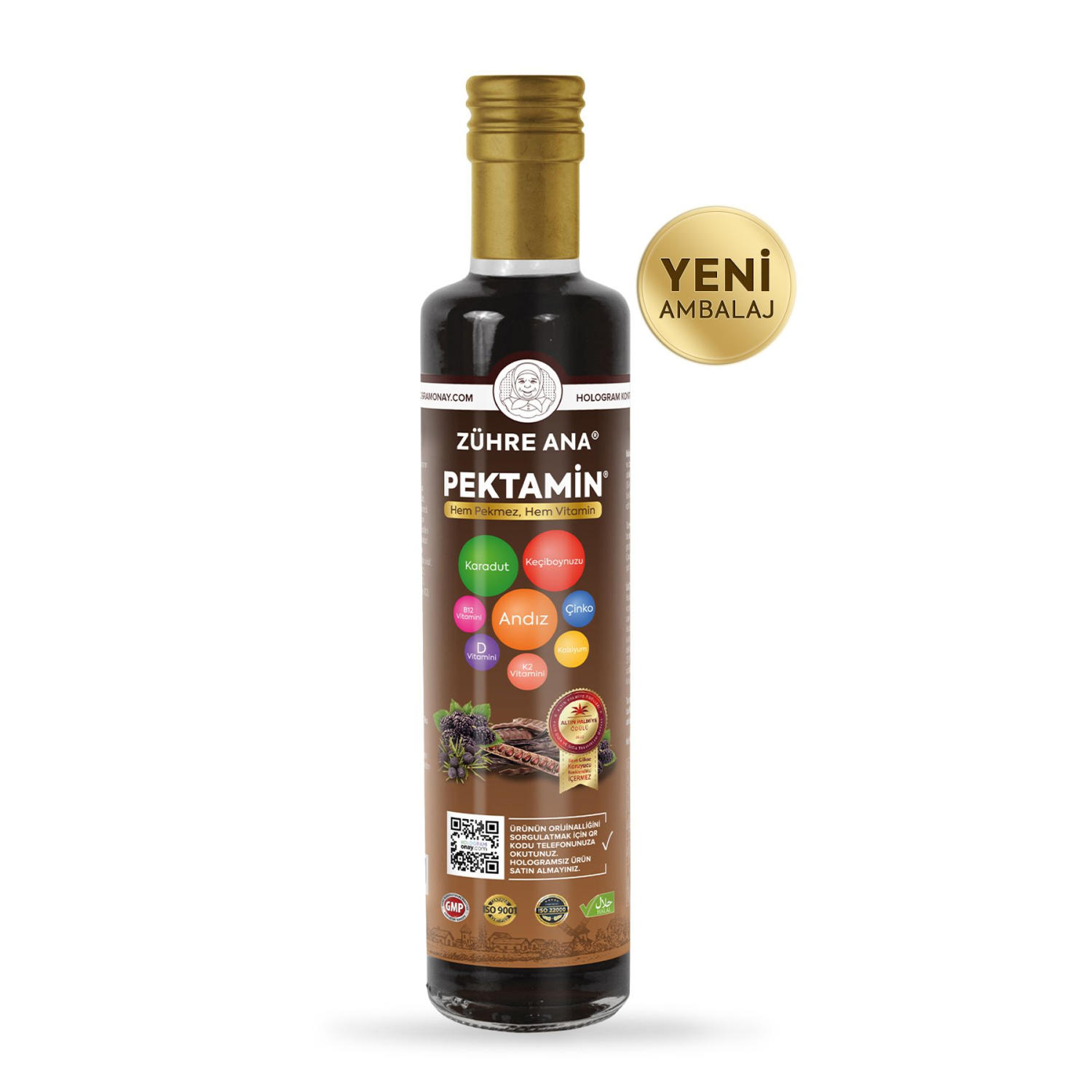 Pektamin - Karadut, Keçiboynuzu Ve Andız Pekmezi Karışımı ( Vitamin Takviyeli )