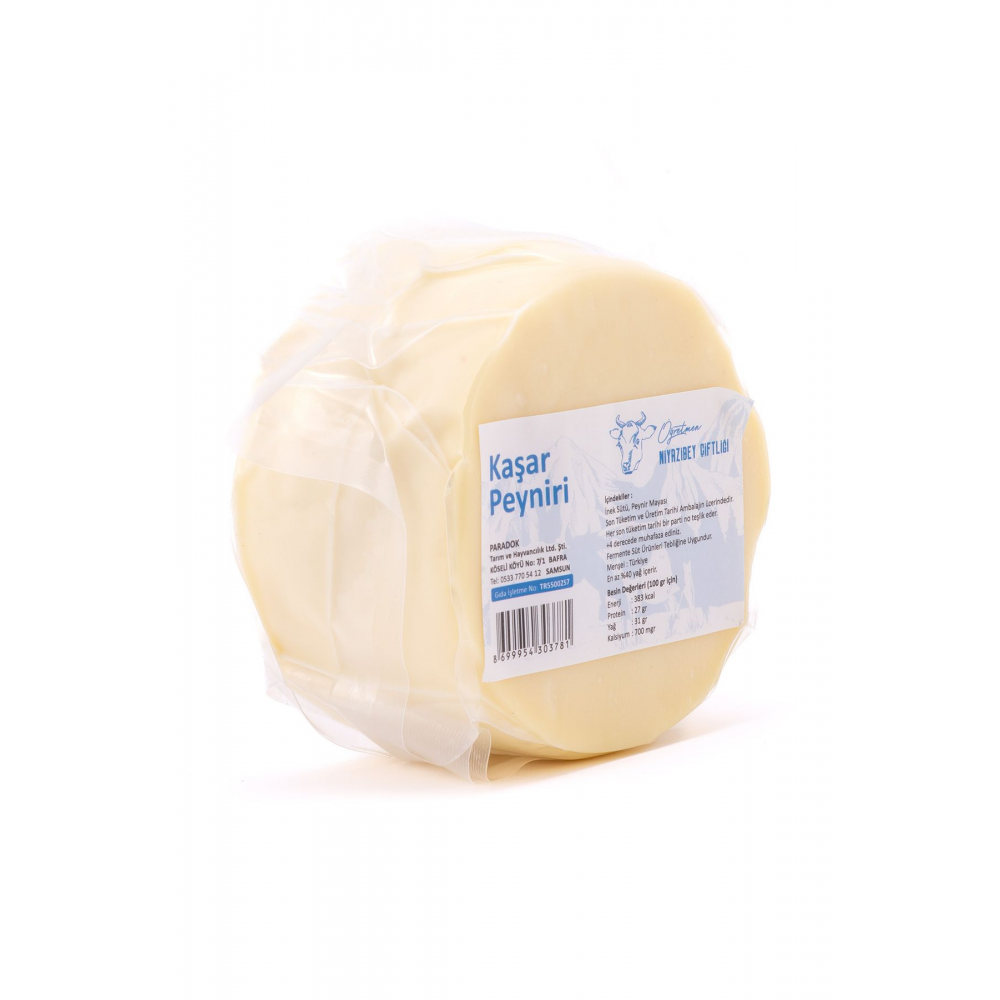 Doğal Taze Kaşar Peynir Kendi Ineklerimizin Sütünden 500 Gr